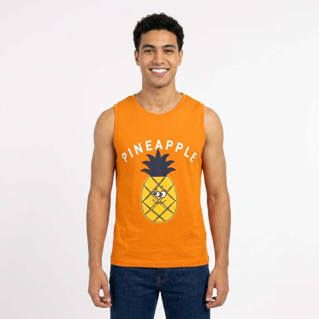 Kids Sleeveless Pineapple Graphic Top