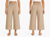 Girls Elastic Waist Wide Leg Pants
