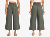 Girls Elastic Waist Wide Leg Pants