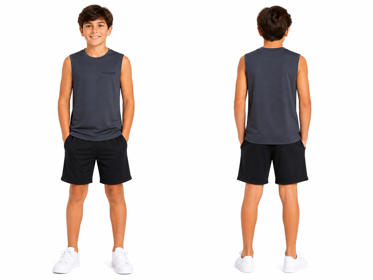 Boys Sleeveless Sports Tank Top