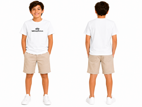 Boys Basic Crew Neck Short Sleeve T Shirt