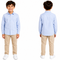 Boys Plain Long Sleeve Shirt