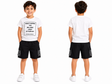 Boys Printed T Shirt And Cargo Shorts Set