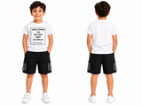 Boys Printed T Shirt And Cargo Shorts Set