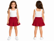 Girls Sleeveless Top And Ruffle Skirt Set