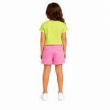 Girls Summer Mood T Shirt And Denim Shorts Set