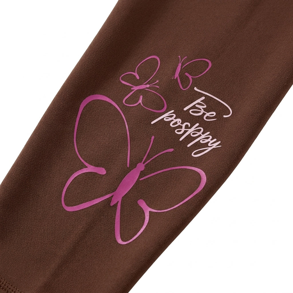 Women Full Length Butterfly Print Leggings