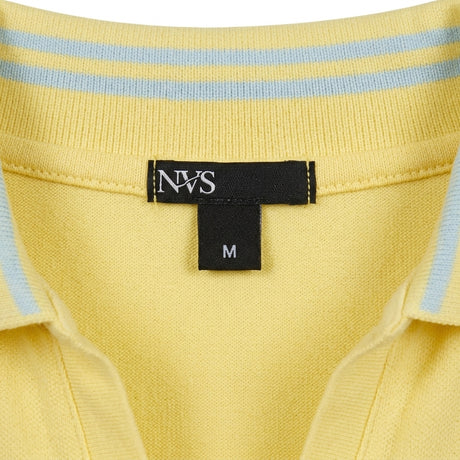 Casual Contrast Trim Short Sleeve Polo Dress
