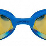 Competition Mirrored Swim Goggles With Protective Case Free Size