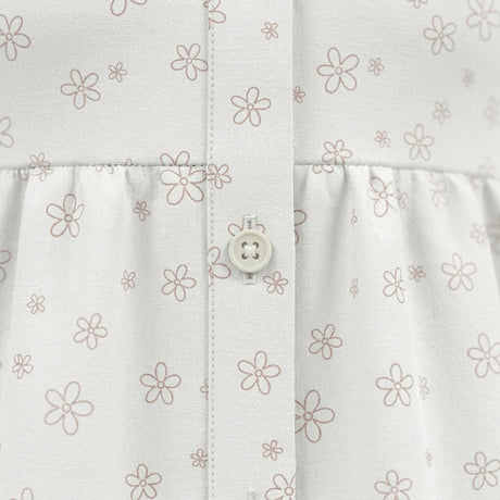 Girls Floral Button Front Dress