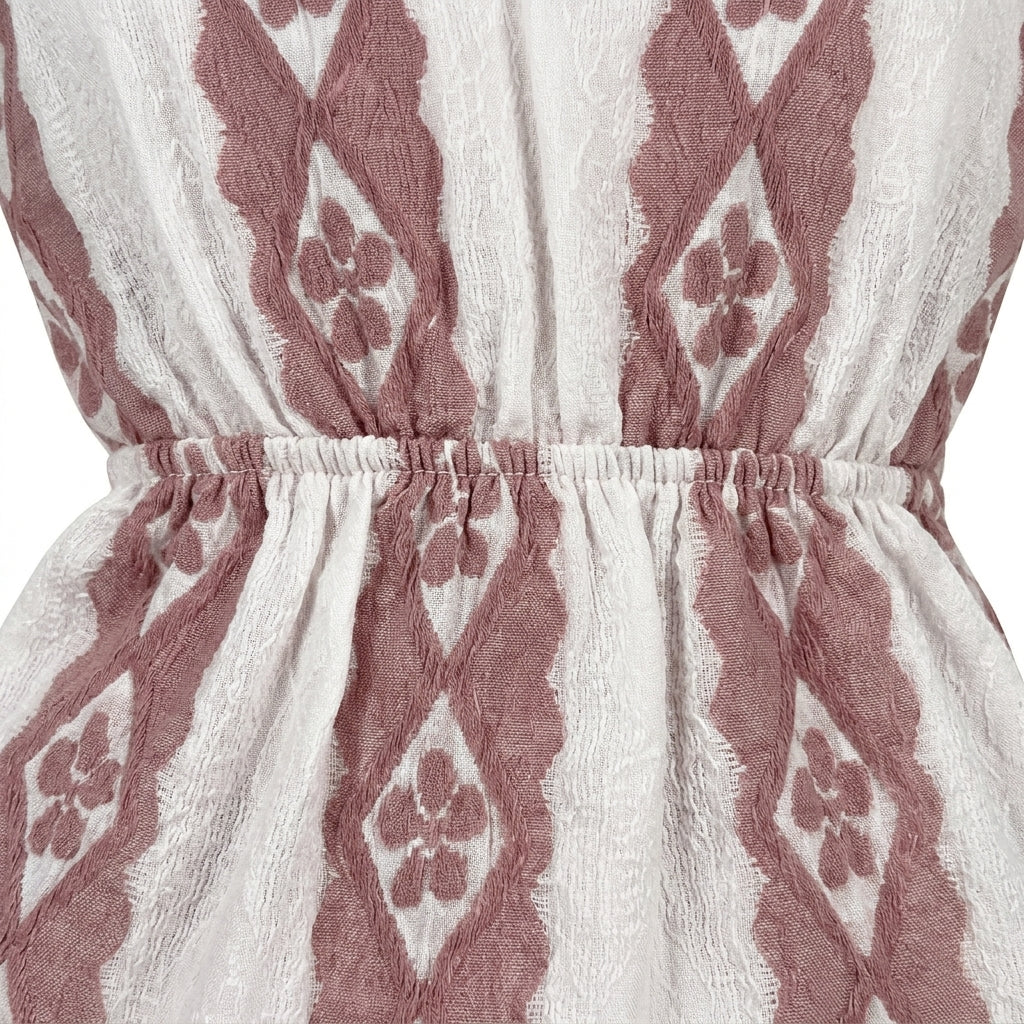 Kids Patterned Tiered Dress