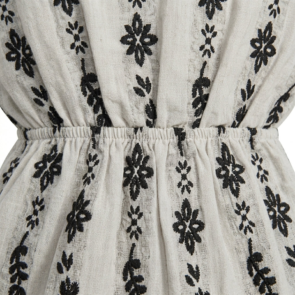 Kids Patterned Tiered Dress