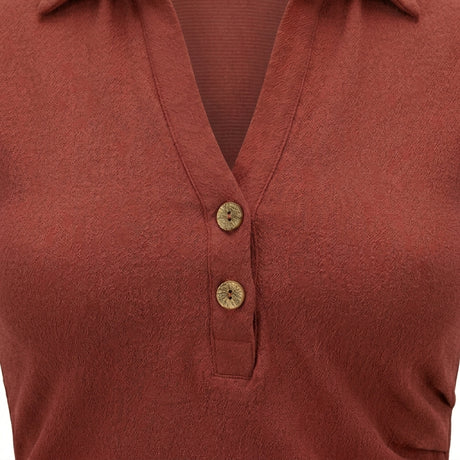 Sleeveless Collared Top With Button Placket