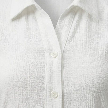 Girls Sleeveless Collared Button Front Top
