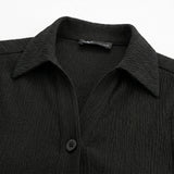 Girls Sleeveless Collared Button Front Top