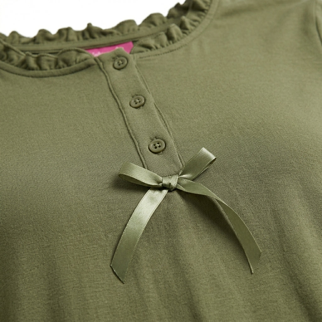 Women Long Sleeve Nightdress