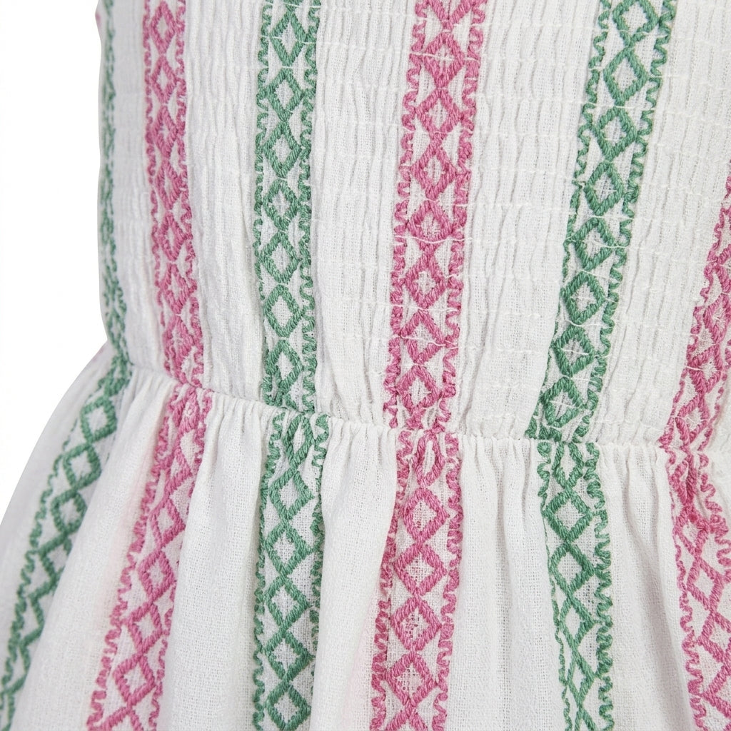 Kids Patterned Tiered Dress