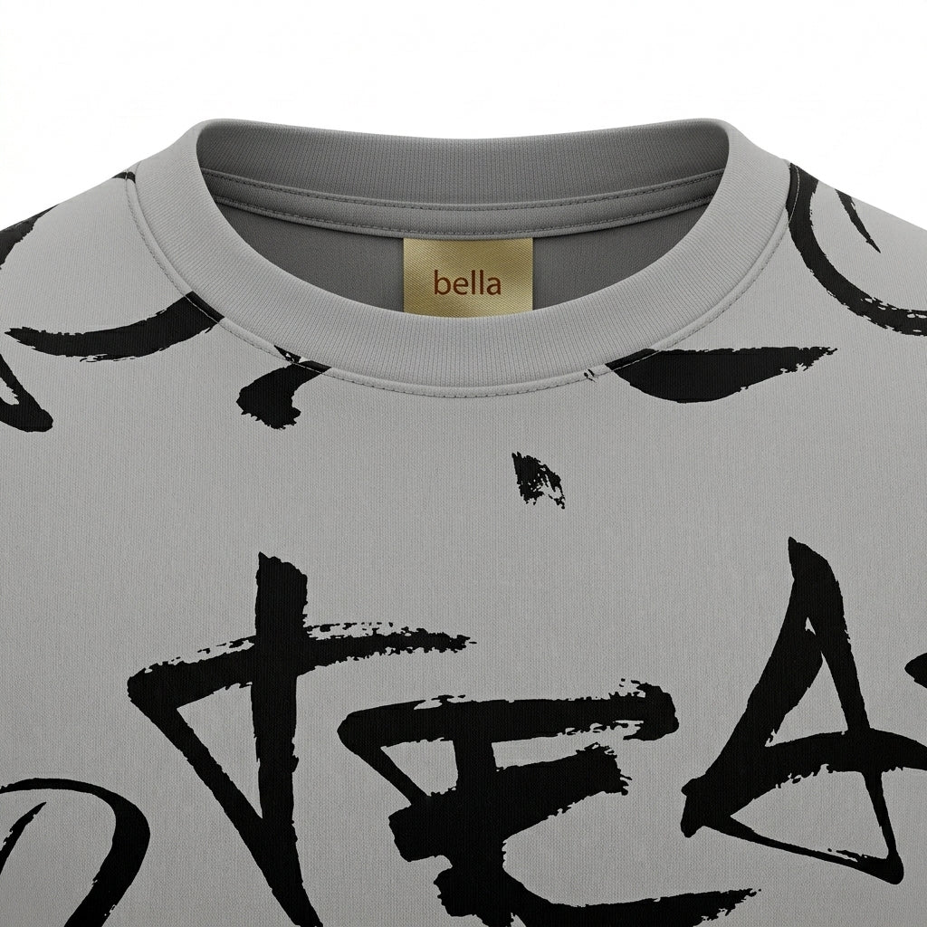 Kids Short Sleeve T Shirt With Allover Slogan Print