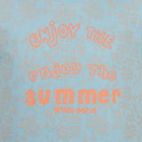 Kids Short Sleeve T Shirt With Summer Slogan Print
