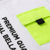 Boys Short Sleeve T Shirt With Neon Utility Pocket