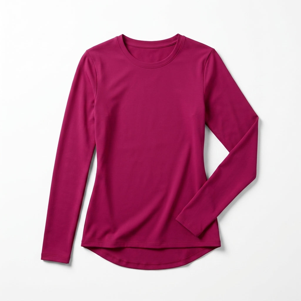 Bright Long Sleeve Basic Top