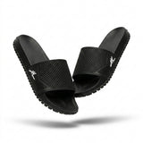 Men Textured Comfort Slide Sandals