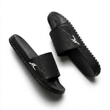 Men Textured Comfort Slide Sandals