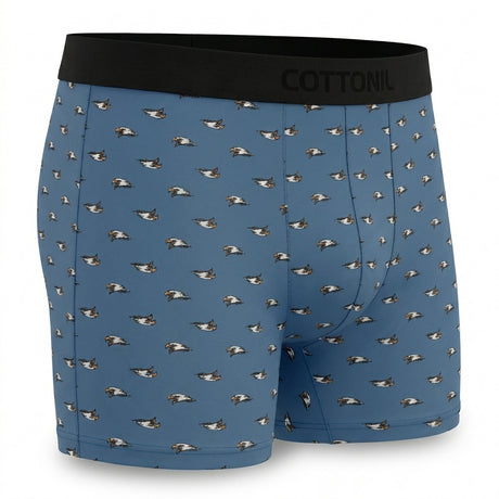Men Eagle Print Boxer Briefs
