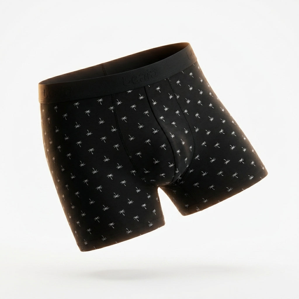 Men Palm Print Boxer Briefs