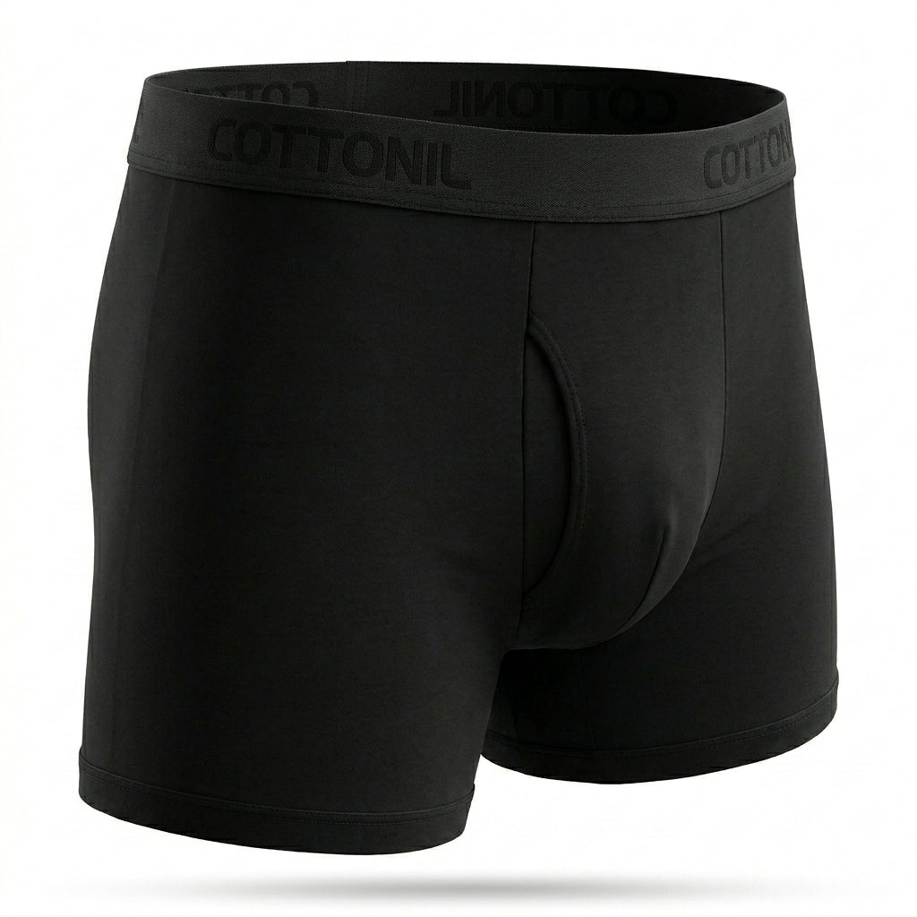 Men Boxer Briefs With Logo Waistband