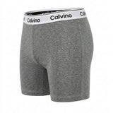 Men Melange Boxer Briefs With Logo Waistband