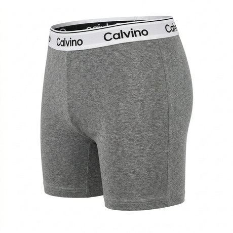 Men Melange Boxer Briefs With Logo Waistband