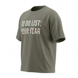 Men Graphic T Shirt To Do List Your Fear