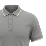 Men Short Sleeve Polo Shirt With Contrast Tip Collar