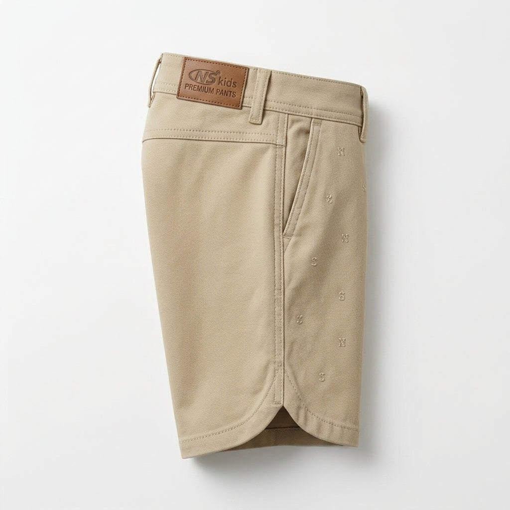 Kids Embroidered Rolled Hem Shorts