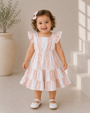 Kids Patterned Tiered Dress