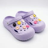 Coogx Girls Charm Clog Sandals