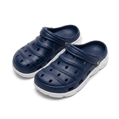 Kids Perforated Clog Sandals With Back Strap