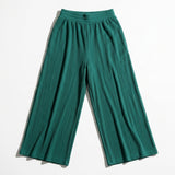 Textured Wide Leg Pants