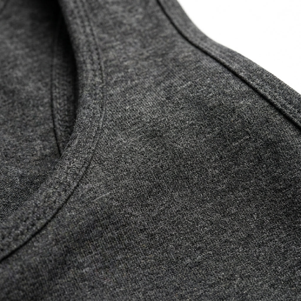 Women Charcoal Melange Racerback Sports Bra