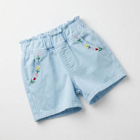 Kids Embroidered Floral Shorts