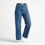 Women Mid Wide Leg Denim Jeans