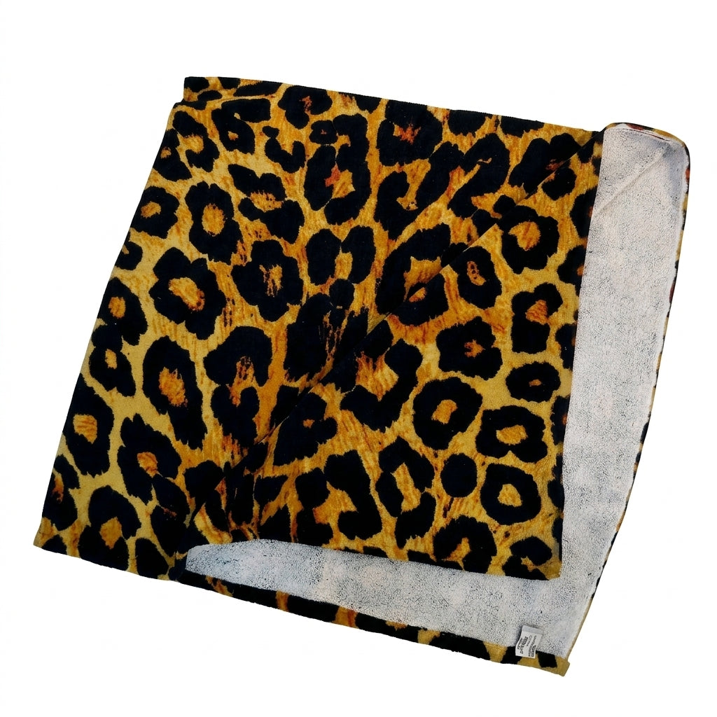 Leopard Print Bath Towel Size 70x140