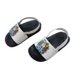 Girls Graphic Print Slide Sandals With Back Strap