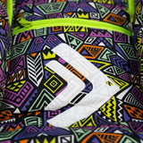 Geometric Print Sports Backpack With Shoe Compartment