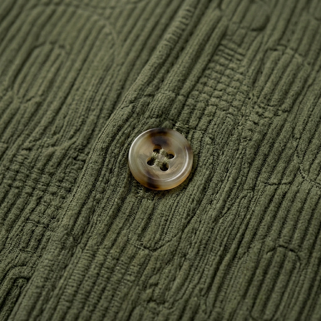 Kids Short Sleeve Textured Button Front Shirt