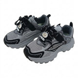 Kids Sports Sneakers With Hook And Loop Strap
