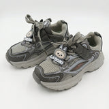 Kids Sports Sneakers With Hook And Loop Strap