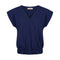 Girls Wrap Style Elastic Hem Blouse