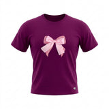 Girls 3D Bow Embellished T Shirt